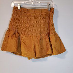 NWT Endless Rose Women's Woven Flared Mini Skirt/Smocked Shorts Size Medium